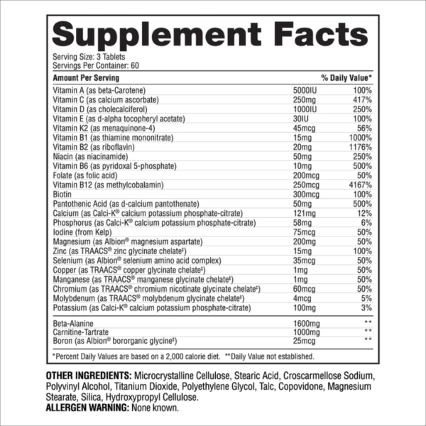 Anavite 180 tabl gaspari fats