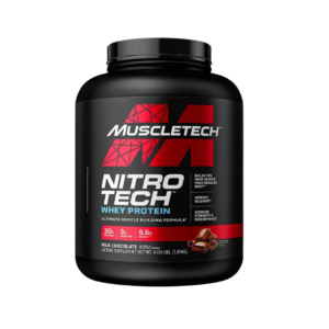 nitro tech whey protein 4lb chocolate